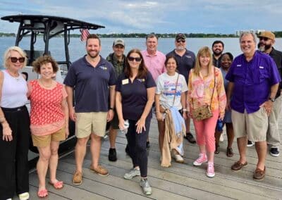 Rotary Club of College Park members at lakeside event