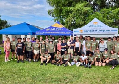 Rotary Club of College Park at rowing event